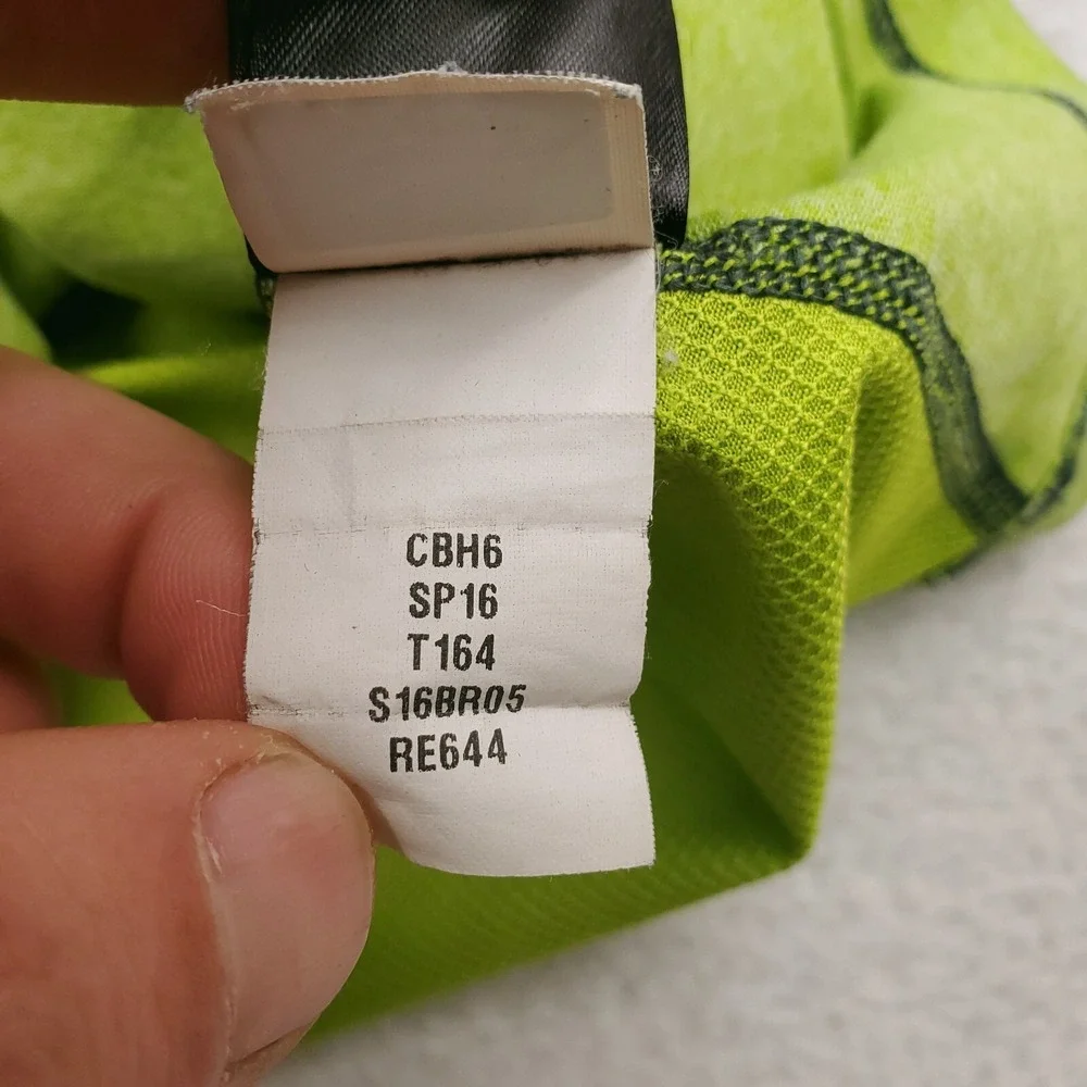North Face Shirt Mens Medium Green Reactor Running V Neck Flashdry XD Training